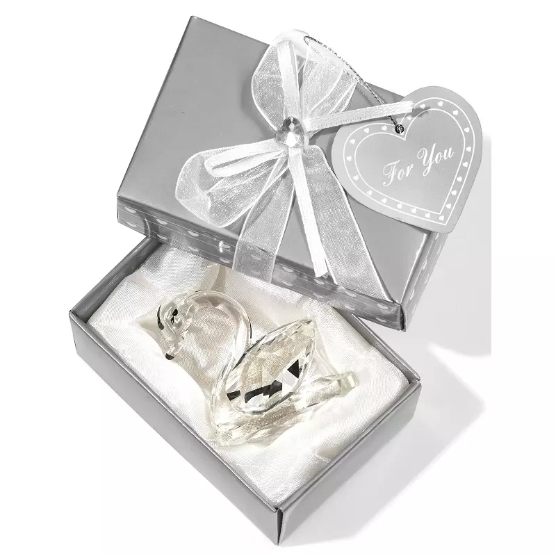 Casa si Gradina - Decoratiuni - Obiecte decorative - Accesorii decorative - Lebada de cristal 5x4 cm, Gonga® Transparent - Infinity.ro