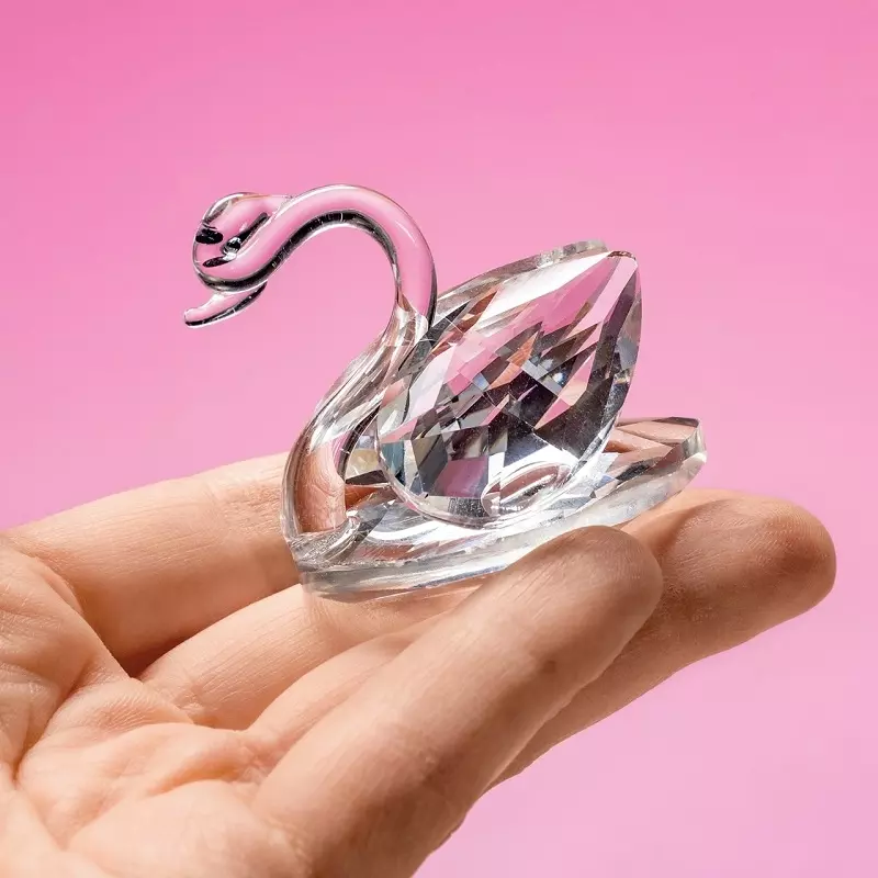 Casa si Gradina - Decoratiuni - Obiecte decorative - Accesorii decorative - Lebada de cristal 5x4 cm, Gonga® Transparent - Infinity.ro