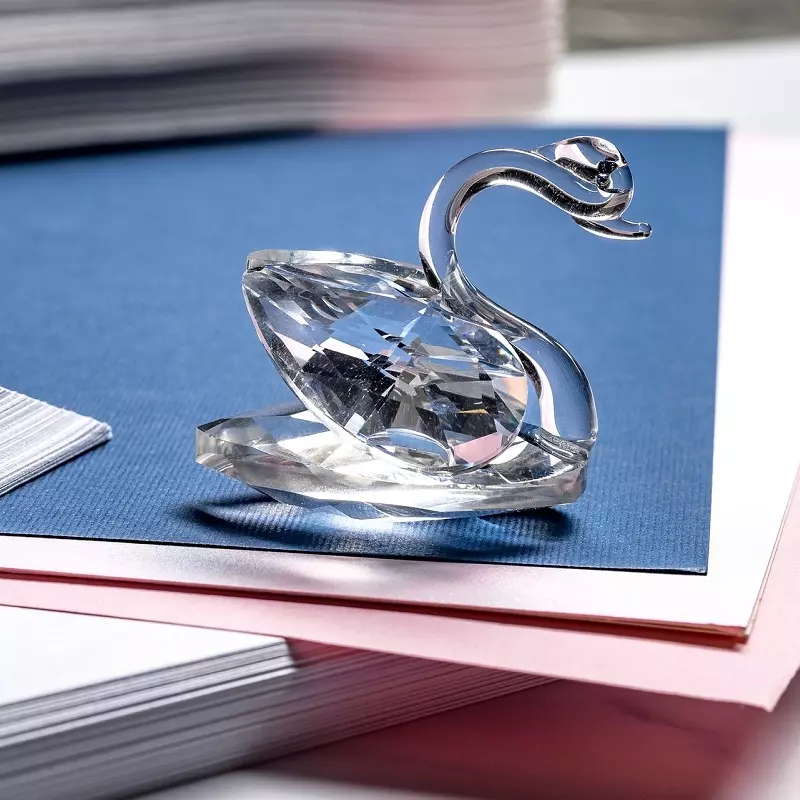 Casa si Gradina - Decoratiuni - Obiecte decorative - Accesorii decorative - Lebada de cristal 5x4 cm, Gonga® Transparent - Infinity.ro