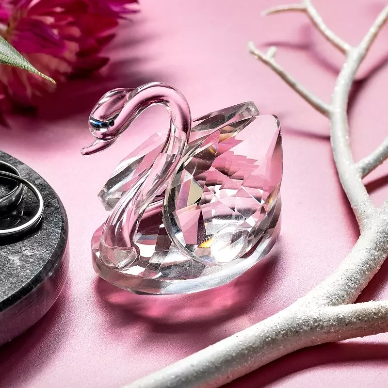 Casa si Gradina - Decoratiuni - Obiecte decorative - Accesorii decorative - Lebada de cristal 5x4 cm, Gonga® Transparent - Infinity.ro