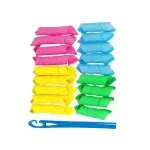 Ingrijire personala si Cosmetice - Aparate & accesorii ingrijire personala - Hair styling - Accesorii aparate hair styling - Set 18 buc bigudiuri spiralate, Magic Leverag Multicolor - Infinity.ro