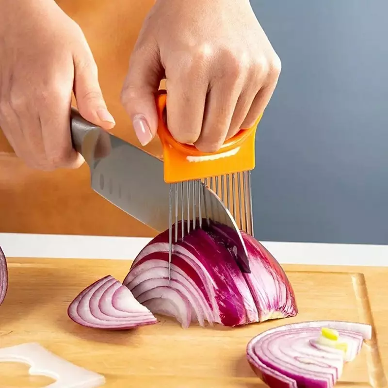 Casa si Gradina - Bucatarie si vesela - Ustensile bucatarie - Feliatoare si taietoare manuale - MagicCutter - Suport inovativ pentru taierea cepei si a altor legume, Gonga® Portocaliu - Infinity.ro