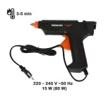 Casa si Gradina - Constructii - Scule electrice si accesorii - Pistoale de lipit - Pistol de lipit cu silicon cald, 15 W, 2 baloane de silicon de 11.2 mm, Gonga® Negru - Infinity.ro
