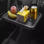 Auto si Moto - Piese auto si accesorii - Caroserie - Usi auto si accesorii - Organizator tip masa auto ,practica pentru volan, 2 in 1, din plastic, Gonga® Negru - Infinity.ro