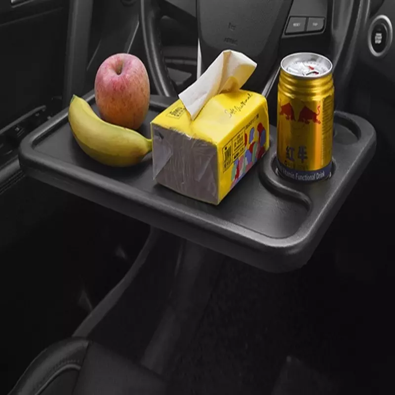 Auto si Moto - Piese auto si accesorii - Caroserie - Usi auto si accesorii - Organizator tip masa auto ,practica pentru volan, 2 in 1, din plastic, Gonga® Negru - Infinity.ro