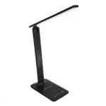 Casa si Gradina - Corpuri si surse de iluminat - Veioze si lampi - Veioze - Lampa de birou, multifunctionala, cu statie meteo, Gonga® Negru - Infinity.ro