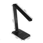 Casa si Gradina - Corpuri si surse de iluminat - Veioze si lampi - Veioze - Lampa de birou, multifunctionala, cu statie meteo, Gonga® Negru - Infinity.ro