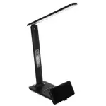 Casa si Gradina - Corpuri si surse de iluminat - Veioze si lampi - Veioze - Lampa de birou, multifunctionala, cu statie meteo, Gonga® Negru - Infinity.ro