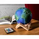 Casa si Gradina - Corpuri si surse de iluminat - Veioze si lampi - Lampi de veghe - Lampa RGB Glob Pamantesc 3D, Gonga® Albastru - Infinity.ro