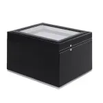 Fashion, accesorii si bijuterii - Femei - Bijuterii femei - Cutii bijuterii - Cutie tip caseta organizatoare pentru ceasuri, Gonga® Negru 20 compartimente - Infinity.ro