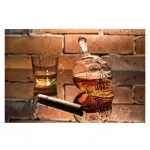 Casa si Gradina - Bucatarie si vesela - Accesorii bar - Carafe si decantoare - Decantor din sticla in forma de craniu, Gonga® Transparent 650 ml - Infinity.ro