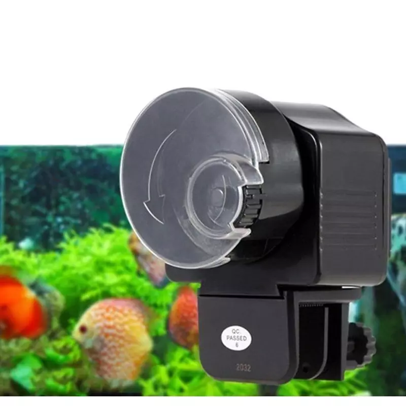 Petshop - Accesorii petshop - Castroane si adapatori - Hranitor automat pentru pesti, AZ1 AF-2003, Gonga® Negru - Infinity.ro