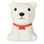 Casa si Gradina - Corpuri si surse de iluminat - Veioze si lampi - Lampi de veghe copii - Lampa de veghe pentru copii, model catel din silicon, lumina calda si multicolora, Gonga® Alb - Infinity.ro