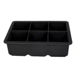 Casa si Gradina - Bucatarie si vesela - Accesorii bar - Forme cuburi de gheata - Forma din silicon pentru cuburi de gheata mari,16,5 x 11 x 5 cm, Gonga® Negru - Infinity.ro