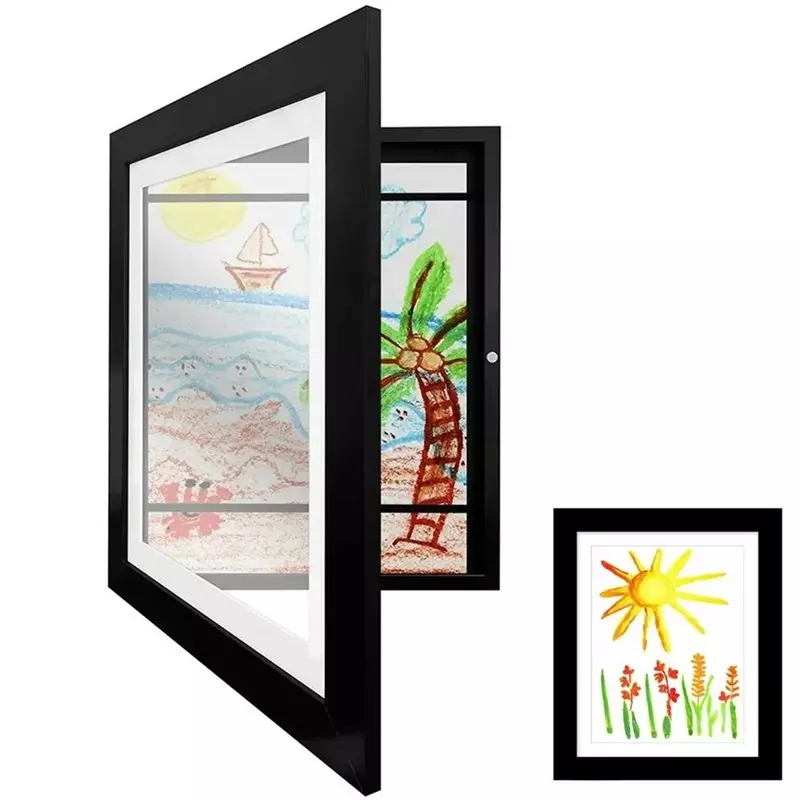 Market - Cadouri - Rame si albume foto - Rama foto din lemn, A4, 33x25 cm, Gonga® Negru - Infinity.ro