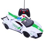 Jucarii, Copii si Bebe - Jucarii si jocuri - Vehicule si jucarii cu telecomanda - Masinute - Masina de Politie Verde cu Telecomanda, Lumini si Acumulator, SALAMANDRA KIDS® - Infinity.ro