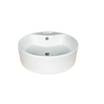 Casa si Gradina - Sanitare - Lavoar baie si accesorii - Lavoare si piedestale - Lavoar pe blat, Raulconstruct, Grande , 46.5 x 46.5 cm , cu preaplin, ceramica sanitara - Infinity.ro