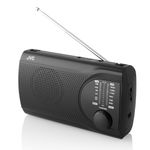 TV, Audio-Video si Foto - Portabile audio - Radio - Radio JVC RA-E321B, tuner analogic FM/AM, mufa jack 3.5 mm pentru casti, negru - Infinity.ro