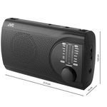 TV, Audio-Video si Foto - Portabile audio - Radio - Radio JVC RA-E321B, tuner analogic FM/AM, mufa jack 3.5 mm pentru casti, negru - Infinity.ro