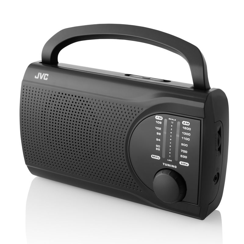 TV, Audio-Video si Foto - Portabile audio - Radio - Radio JVC RA-E321B, tuner analogic FM/AM, mufa jack 3.5 mm pentru casti, negru - Infinity.ro