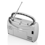 TV, Audio-Video si Foto - Portabile audio - Radio - Radio JVC RA-E321S, tuner analogic FM/AM, mufa jack pentru casti, argintiu - Infinity.ro