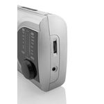 TV, Audio-Video si Foto - Portabile audio - Radio - Radio JVC RA-E321S, tuner analogic FM/AM, mufa jack pentru casti, argintiu - Infinity.ro