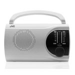 TV, Audio-Video si Foto - Portabile audio - Radio - Radio JVC RA-E321S, tuner analogic FM/AM, mufa jack pentru casti, argintiu - Infinity.ro