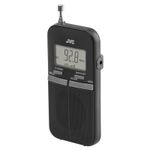 TV, Audio-Video si Foto/Portabile audio/Radio - Radio de buzunar portabil JVC RA-E411B, Afisaj LCD, Tuner digital FM/AM, Negru - Infinity.ro