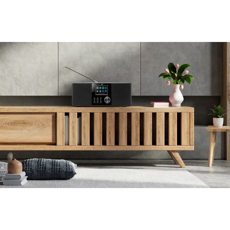TV, Audio-Video si Foto - Portabile audio - Radio - Radio internet JVC RA-E981B, 10W RMS, tuner DAB+/FM, Bluetooth, LCD 2.8”, WiFi, Spotifiy, telecomanda, USB, AUX, negru - Infinity.ro