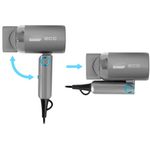 Ingrijire personala si Cosmetice - Aparate & accesorii ingrijire personala - Hair styling - Uscatoare de par - Uscator de par pentru voiaj ECG Grigio Piccolo, 1200 W, 2 viteze, 2 niveluri de temperatura, maner pliabil, gri - Infinity.ro