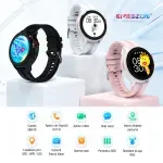 Laptop, Telefoane si Tablete - Wearables si gadgeturi - Wearables - Smartwatch-uri - Ceas inteligent SmartWatch SIM 4G LTE Emeszon® A22, localizare Copii si Adulti prin GPS, Apel Video SOS, LBS, Wi-Fi, Roz - Infinity.ro