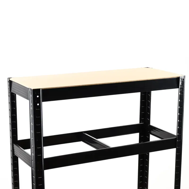 Casa si Gradina - Mobilier - Biblioteci si rafturi - Rafturi - Raft Negru 70Wx30Dx150Hcm pentru depozitare din otel - Infinity.ro