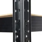 Casa si Gradina - Mobilier - Biblioteci si rafturi - Rafturi - Raft Negru 70Wx30Dx150Hcm pentru depozitare din otel - Infinity.ro