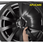 Auto si Moto - Anvelope si jante - Jante auto - Set 4 Folii Imprimate Outdoor cu EcoSolvent, autoadezive, pentru decorarea jantelor auto, dimetru 60 cm, model FJT-12 - Infinity.ro