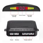 Auto si Moto - Electronice auto - Senzori de parcare - Set Senzori parcare auto detector parktronic display radar monitor 4 senzori NEGRU - Infinity.ro