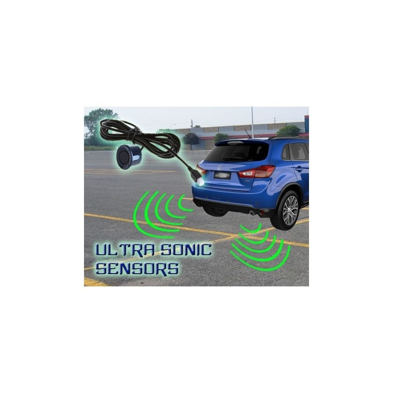 Auto si Moto - Electronice auto - Senzori de parcare - Set Senzori Parcare Auto Detector Parktronic Display Radar Monitor 4 Senzori Galben - Infinity.ro