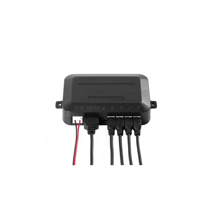 Auto si Moto - Electronice auto - Senzori de parcare - Set Senzori parcare auto detector parktronic display radar monitor 4 senzori ROSU - Infinity.ro