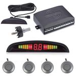 Auto si Moto - Electronice auto - Senzori de parcare - Set Senzori Parcare Auto Detector Parktronic Display Radar Monitor 4 Senzori Gri Deschis - Infinity.ro