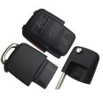 Auto si Moto - Electronice auto - Accesorii electronice auto - Carcasa Cheie Auto Techstar® Volkswagen Golf, Polo, Passat, Touran, Transporter, EOS, 4 Butoane - Infinity.ro