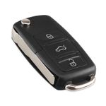 Auto si Moto - Electronice auto - Accesorii electronice auto - Carcasa Cheie Auto Techstar® Volkswagen Golf, Polo, Passat, Touran, Transporter, EOS, 4 Butoane - Infinity.ro