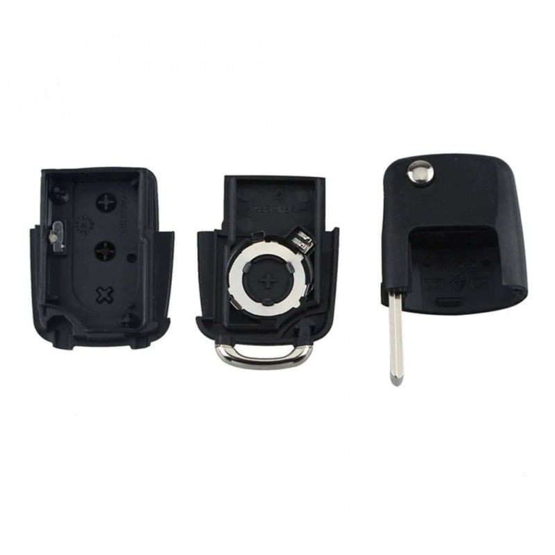 Auto si Moto - Electronice auto - Accesorii electronice auto - Carcasa Cheie Auto Techstar® Volkswagen Golf, Polo, Passat, Touran, Transporter, EOS, 3 Butoane - Infinity.ro