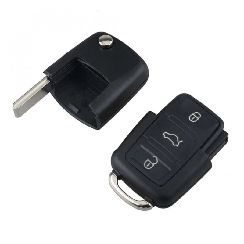 Auto si Moto - Electronice auto - Accesorii electronice auto - Carcasa Cheie Auto Techstar® Volkswagen Golf, Polo, Passat, Touran, Transporter, EOS, 3 Butoane - Infinity.ro