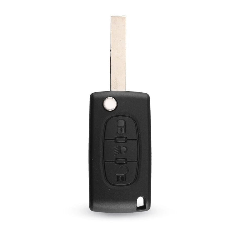 Auto si Moto - Electronice auto - Accesorii electronice auto - Carcasa Cheie Auto Techstar® Peugeot, Citroen, 207,307, 407, C2, C3, C4, C5, C6, C8, cu 3 Butoane, HU83, CE0536 - Infinity.ro