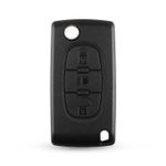 Auto si Moto - Electronice auto - Accesorii electronice auto - Carcasa Cheie Auto Techstar® Peugeot, Citroen, 207,307, 407, C2, C3, C4, C5, C6, C8, cu 3 Butoane, HU83, CE0536 - Infinity.ro