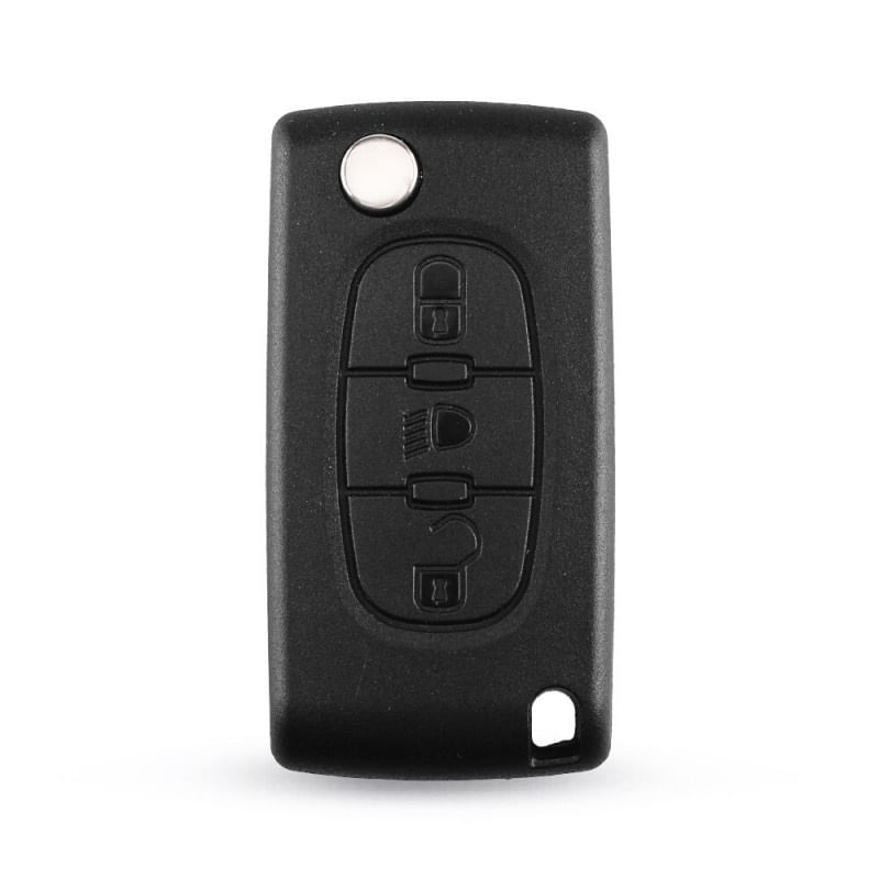Auto si Moto - Electronice auto - Accesorii electronice auto - Carcasa Cheie Auto Techstar® Peugeot, Citroen, 207,307, 407, C2, C3, C4, C5, C6, C8, cu 3 Butoane, HU83, CE0536 - Infinity.ro
