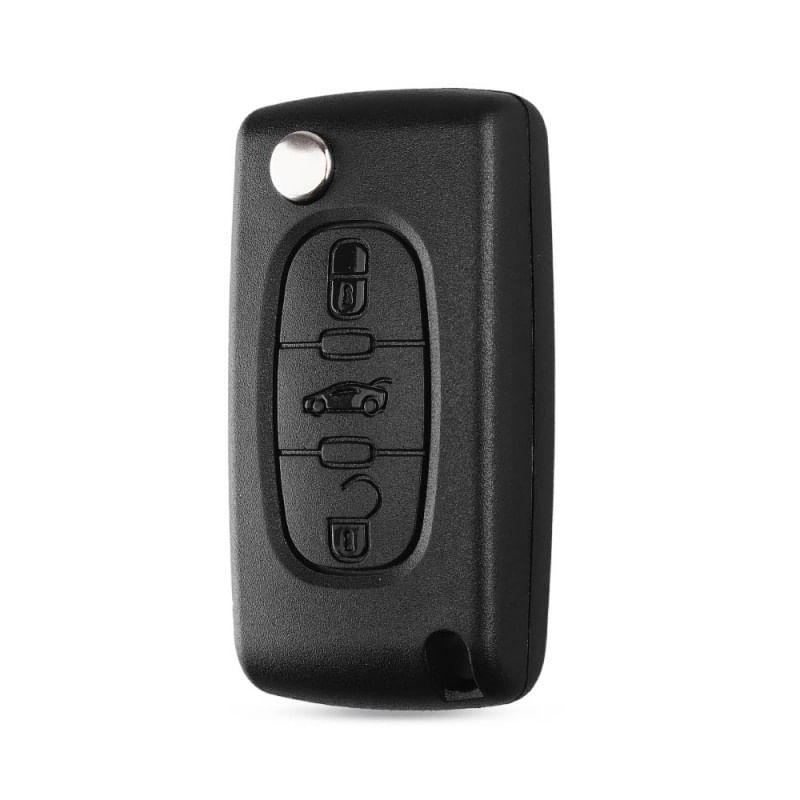 Auto si Moto - Electronice auto - Accesorii electronice auto - Carcasa Cheie Auto Techstar® Peugeot, Citroen, 207,307, 407, C2, C3, C4, C5, C6, C8, cu 3 Butoane, VA2, CE0536 - Infinity.ro