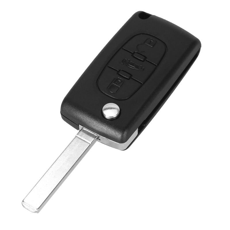 Auto si Moto - Electronice auto - Accesorii electronice auto - Carcasa Cheie Auto Techstar® Peugeot, Citroen, 207,307, 407, C2, C3, C4, C5, C6, C8, cu 3 Butoane, VA2, CE0536 - Infinity.ro