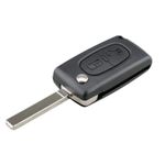 Auto si Moto - Electronice auto - Accesorii electronice auto - Carcasa Cheie Auto Techstar® Peugeot, Citroen, 207,307, 407, C2, C3, C4, C5, C6, C8, cu 2 Butoane, VA2 - Infinity.ro