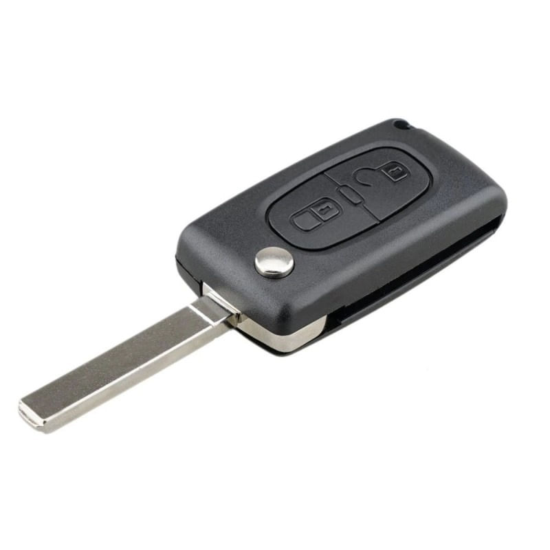 Auto si Moto - Electronice auto - Accesorii electronice auto - Carcasa Cheie Auto Techstar® Peugeot, Citroen, 207,307, 407, C2, C3, C4, C5, C6, C8, cu 2 Butoane, VA2 - Infinity.ro