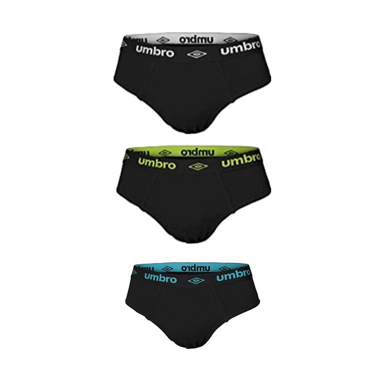 Fashion, accesorii si bijuterii/Barbati/Lenjerie si pijamale barbati/Lenjerie intima barbati - Set 3 chiloti barbati Umbro Negru  L INTL - Infinity.ro